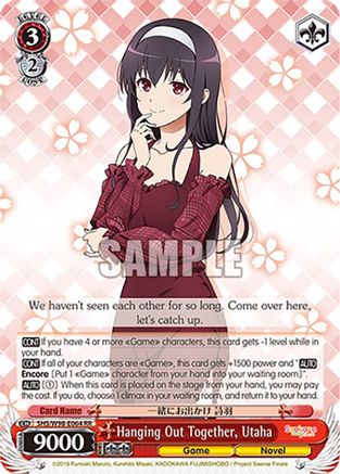 Image of Hanging Out Together, Utaha (SHS/W98-E064 RR) - Saekano the Movie: Finale