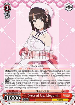 Image of Dressed Up, Megumi (SR) (SHS/W98-E068S SR) - Saekano the Movie: Finale