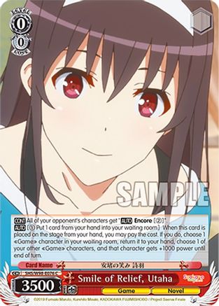 Image of Smile of Relief, Utaha (SHS/W98-E076 C) - Saekano the Movie: Finale