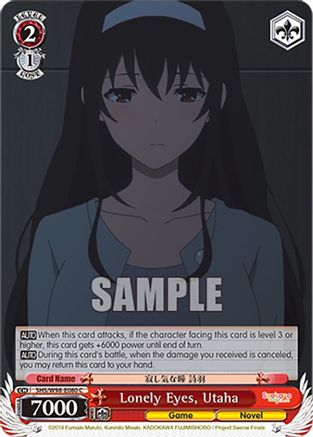 Image of Lonely Eyes, Utaha (SHS/W98-E080 C) - Saekano the Movie: Finale
