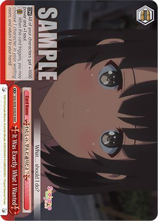 Image of It Was Exactly What I Wanted (RRR) (SHS/W98-E082R RRR) - Saekano the Movie: Finale