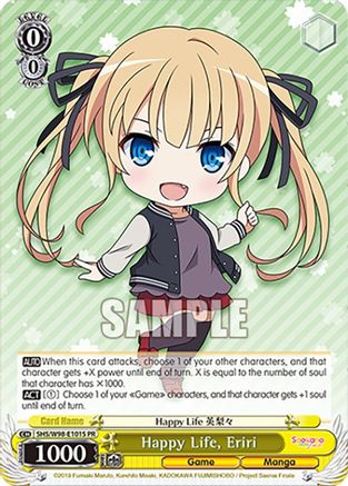 Image of Happy Life, Eriri (Foil) (SHS/W98-E101S PR) - Saekano the Movie: Finale
