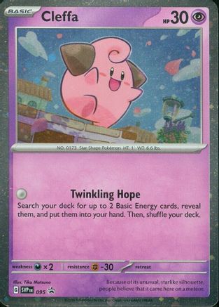 Image of Cleffa 095  - Holofoil SV Scarlet & Violet Promo Cards - Promo