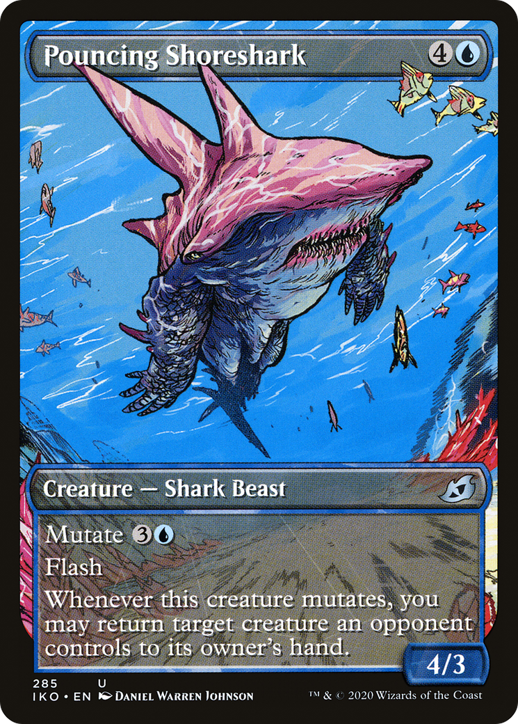Image of Pouncing Shoreshark (Showcase) (IKO-285) - Ikoria: Lair of Behemoths: (Showcase)