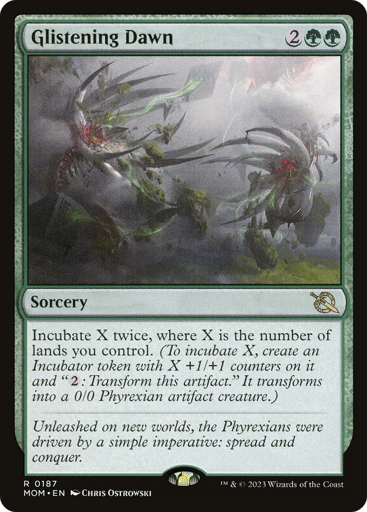 Image of Glistening Dawn (MOM-187) - March of the Machine Foil