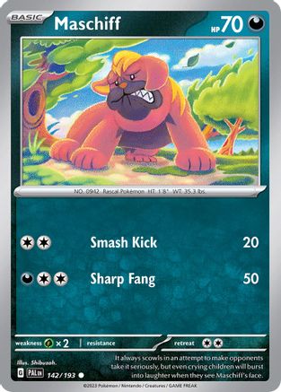 Image of Maschiff 142/193  - Holofoil Miscellaneous Cards & Products - Common