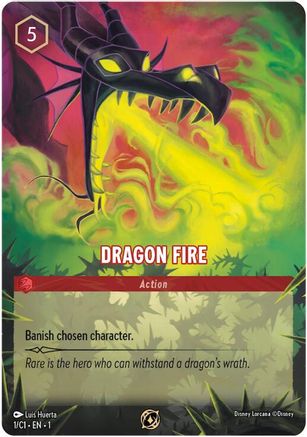 Image of Dragon Fire (1) - Disney Lorcana Promo Cards Holofoil