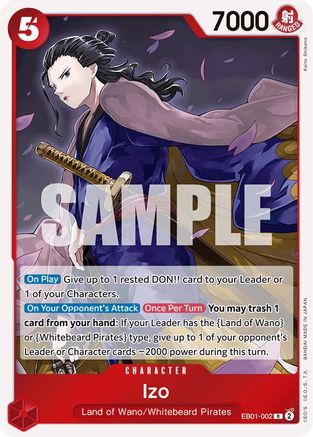 Image of Izo (EB01-002) - Extra Booster: Memorial Collection Foil