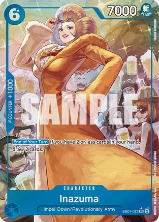 Image of Inazuma (Alternate Art) (EB01-022) - Extra Booster: Memorial Collection Foil