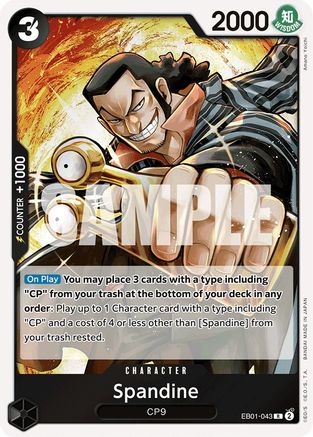 Image of Spandine (EB01-043) - Extra Booster: Memorial Collection Foil