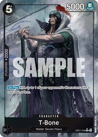 Image of T-Bone (Alternate Art) (EB01-049) - Extra Booster: Memorial Collection Foil
