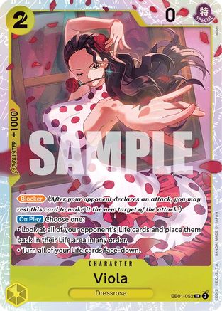 Image of Viola (EB01-052) - Extra Booster: Memorial Collection Foil