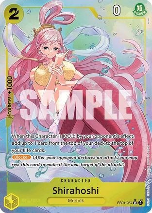 Image of Shirahoshi (Alternate Art) (EB01-057) - Extra Booster: Memorial Collection Foil