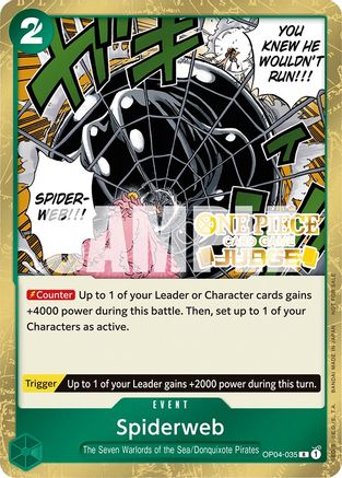 Image of Spiderweb (Judge Pack Vol. 3) (OP04-035) - One Piece Promotion Cards Foil