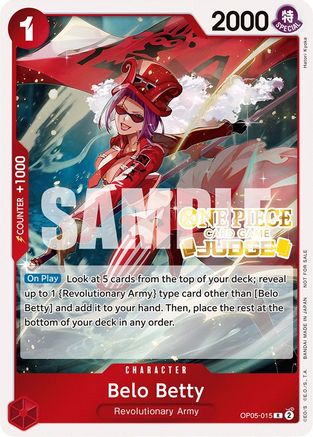 Image of Belo Betty (Judge Pack Vol. 3) (OP05-015) - One Piece Promotion Cards Foil