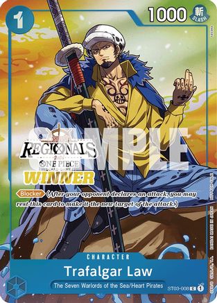 Image of Trafalgar Law (Online Regional 2024 Vol. 2) [Winner] (ST03-008) - One Piece Promotion Cards Foil