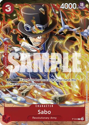 Image of Sabo (Event Pack Vol. 4) (P-044) - One Piece Promotion Cards Foil
