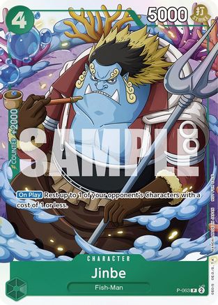 Image of Jinbe (Event Pack Vol. 4) (P-063) - One Piece Promotion Cards Foil