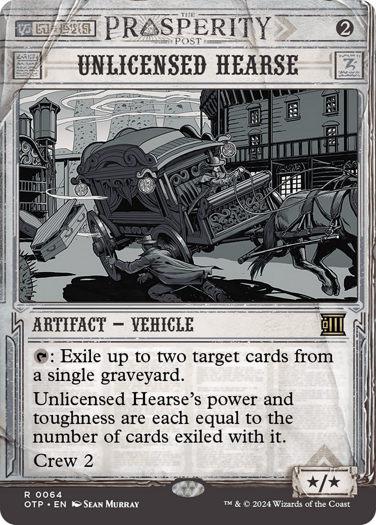 Image of Unlicensed Hearse (OTP-064) - Breaking News: (Showcase) (Borderless) Foil