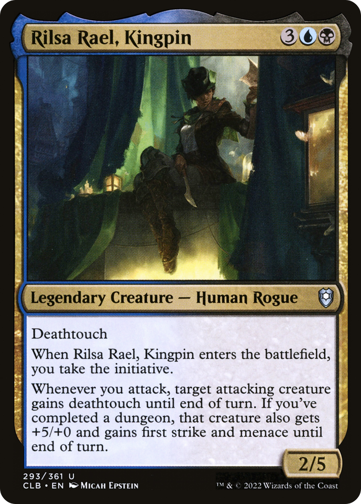Image of Rilsa Rael, Kingpin (CLB-293) - Commander Legends: Battle for Baldur's Gate Foil