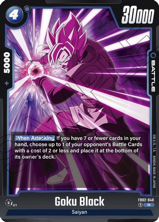 Image of Goku Black - FB02-040 (FB02-040) - Blazing Aura Holofoil