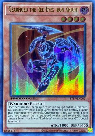Image of Gearfried the Red-Eyes Iron Knight (STP7-EN002) - Speed Duel: Tournament Pack 7 Unlimited