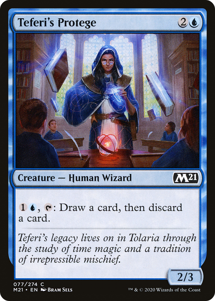 Image of Teferi's Protege (M21-077) - Core Set 2021 Foil