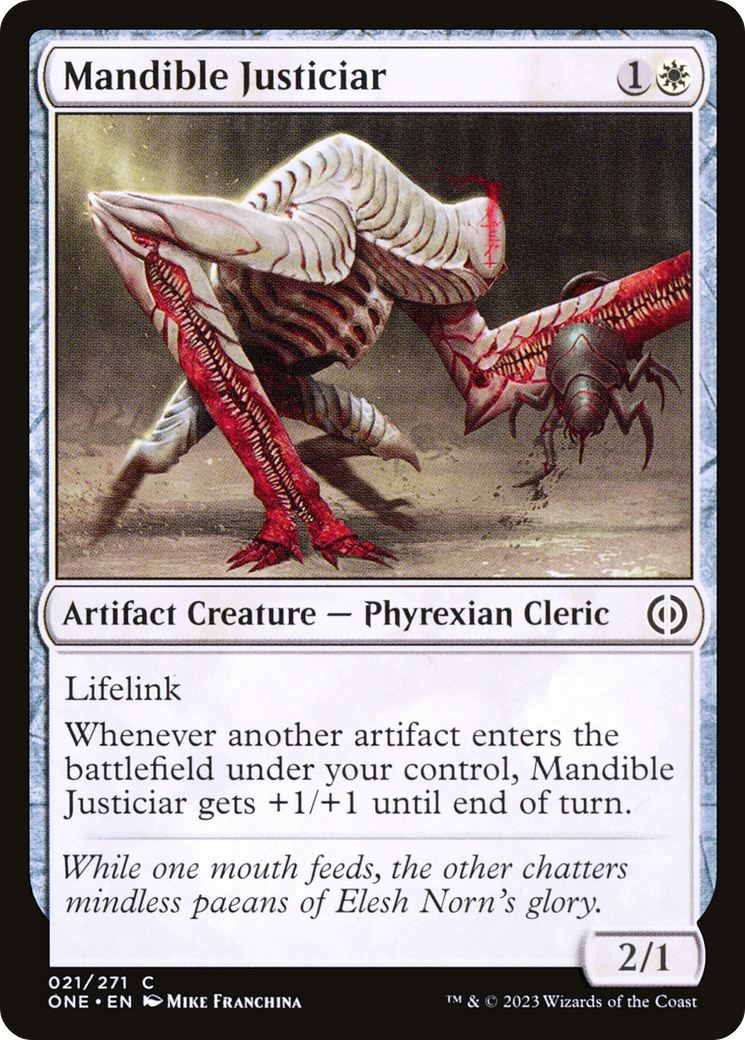 Image of Mandible Justiciar (ONE-021) - Phyrexia: All Will Be One