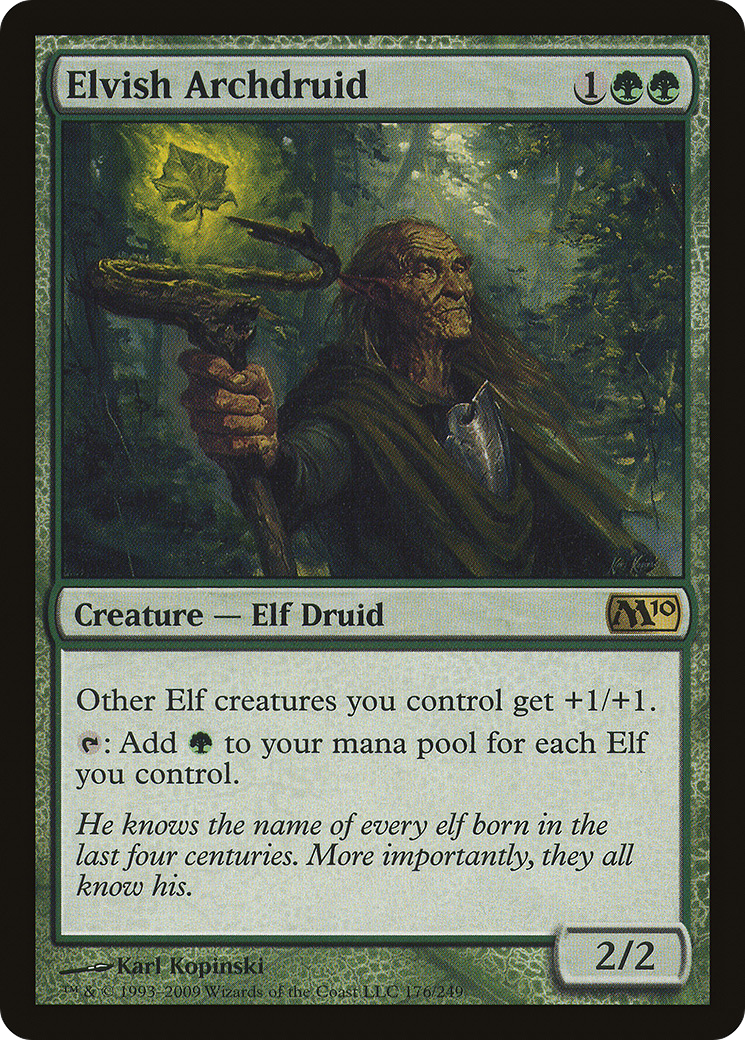 Image of Elvish Archdruid (M10-176) - Magic 2010