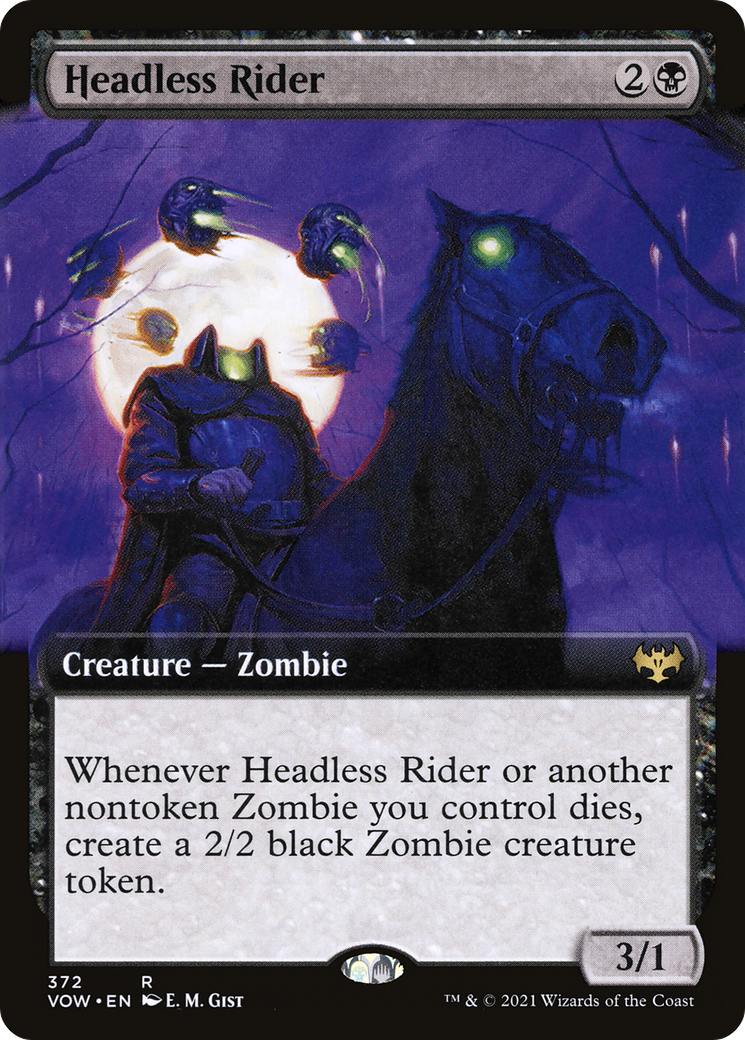 Image of Headless Rider (Extended Art) (VOW-372) - Innistrad: Crimson Vow: (Extended Art) Foil
