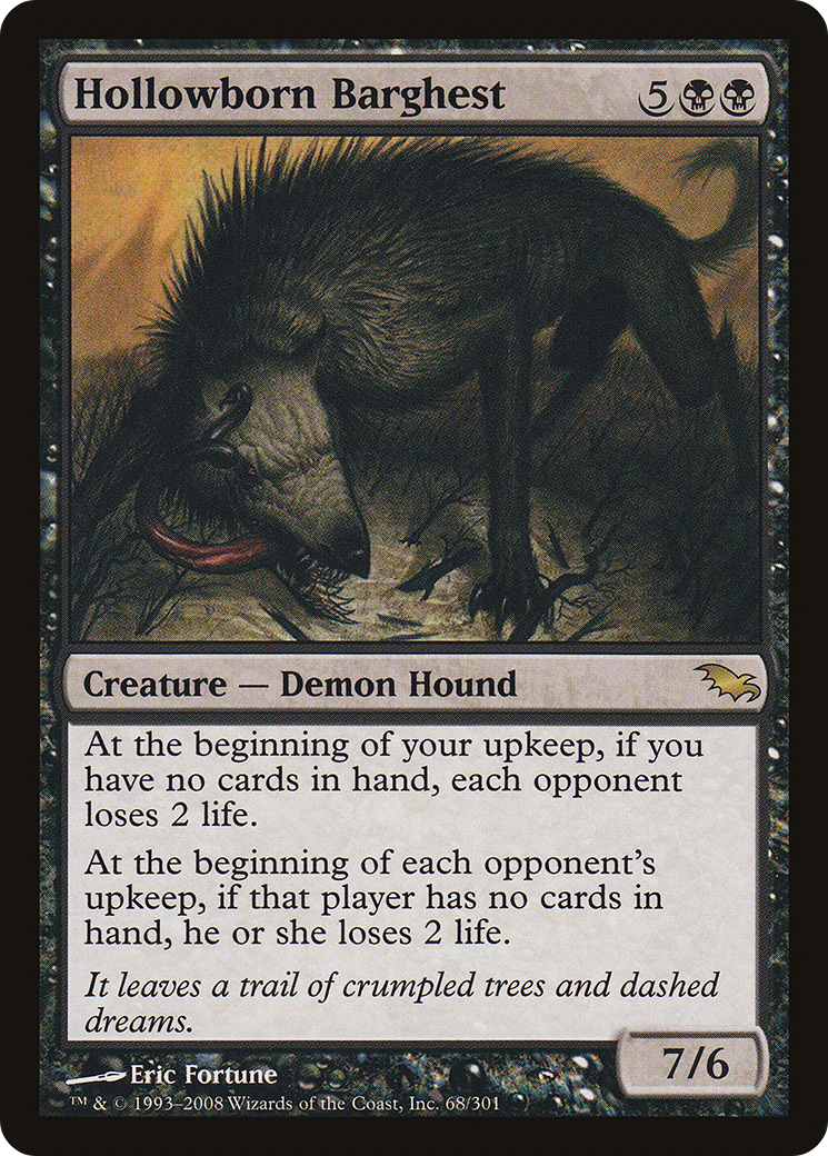Image of Hollowborn Barghest (SHM-068) - Shadowmoor Foil