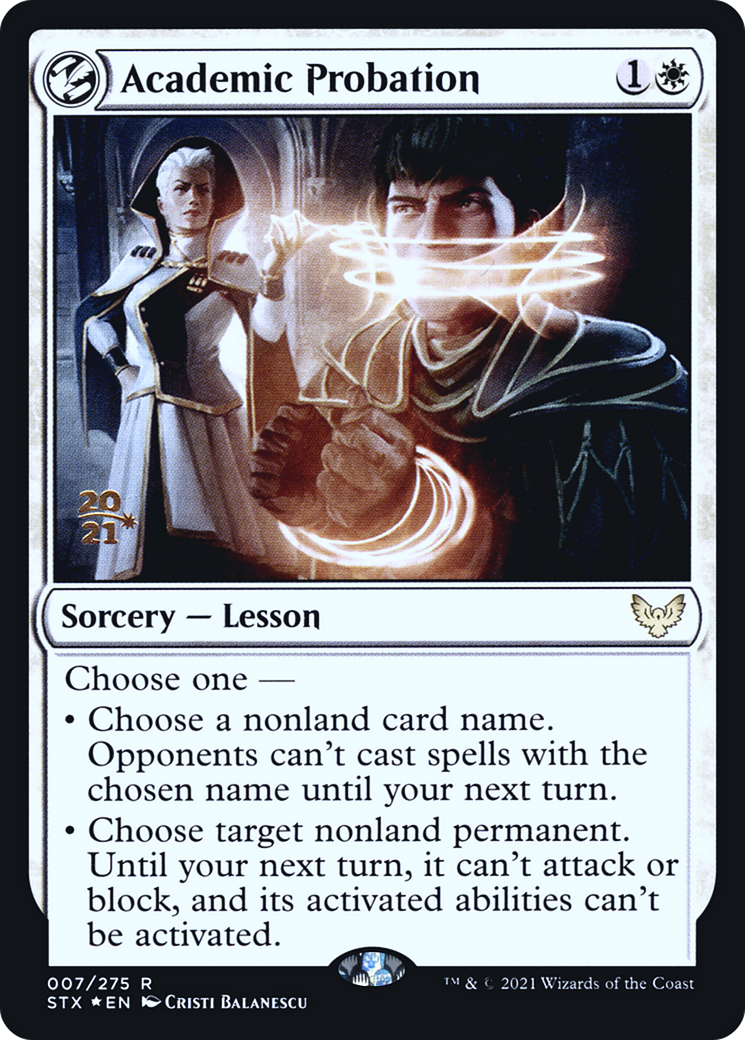 Image of Academic Probation (PRE-07S) - Strixhaven: School of Mages Promos: (lesson) Foil