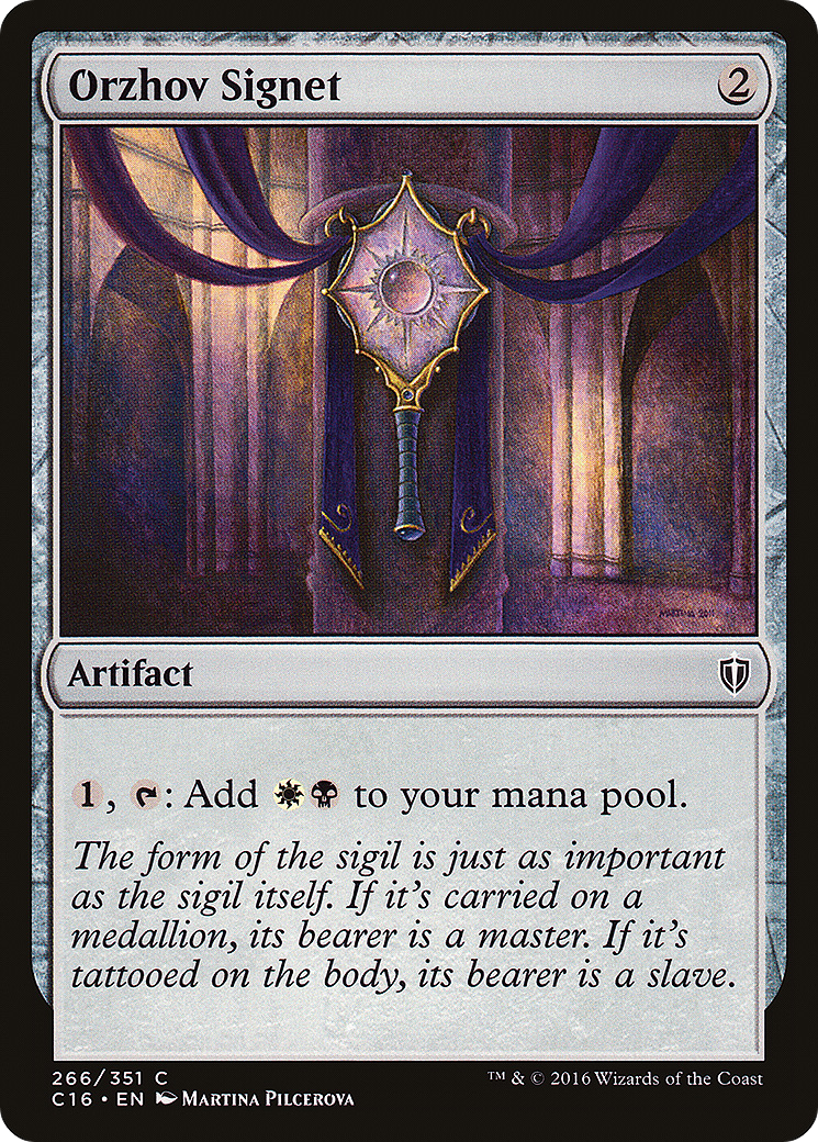 Image of Orzhov Signet (C16-266) - Commander 2016