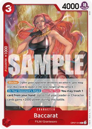 Image of Baccarat (OP07-010) - 500 Years in the Future Foil