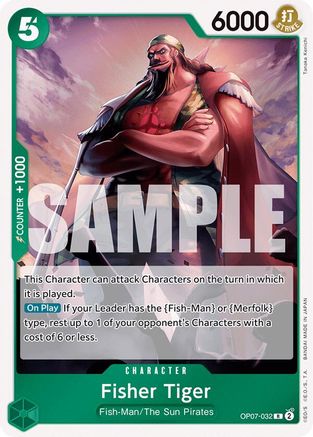 Image of Fisher Tiger (OP07-032) - 500 Years in the Future Foil