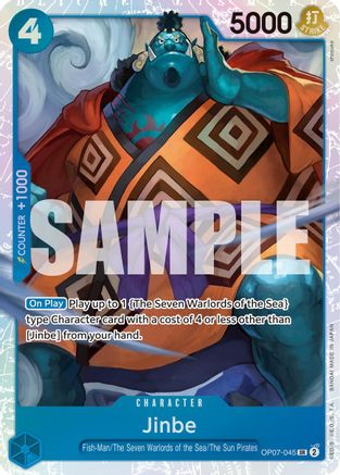 Image of Jinbe (045) (OP07-045) - 500 Years in the Future Foil