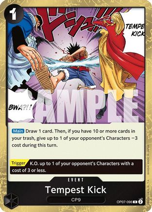 Image of Tempest Kick (OP07-096) - 500 Years in the Future Foil