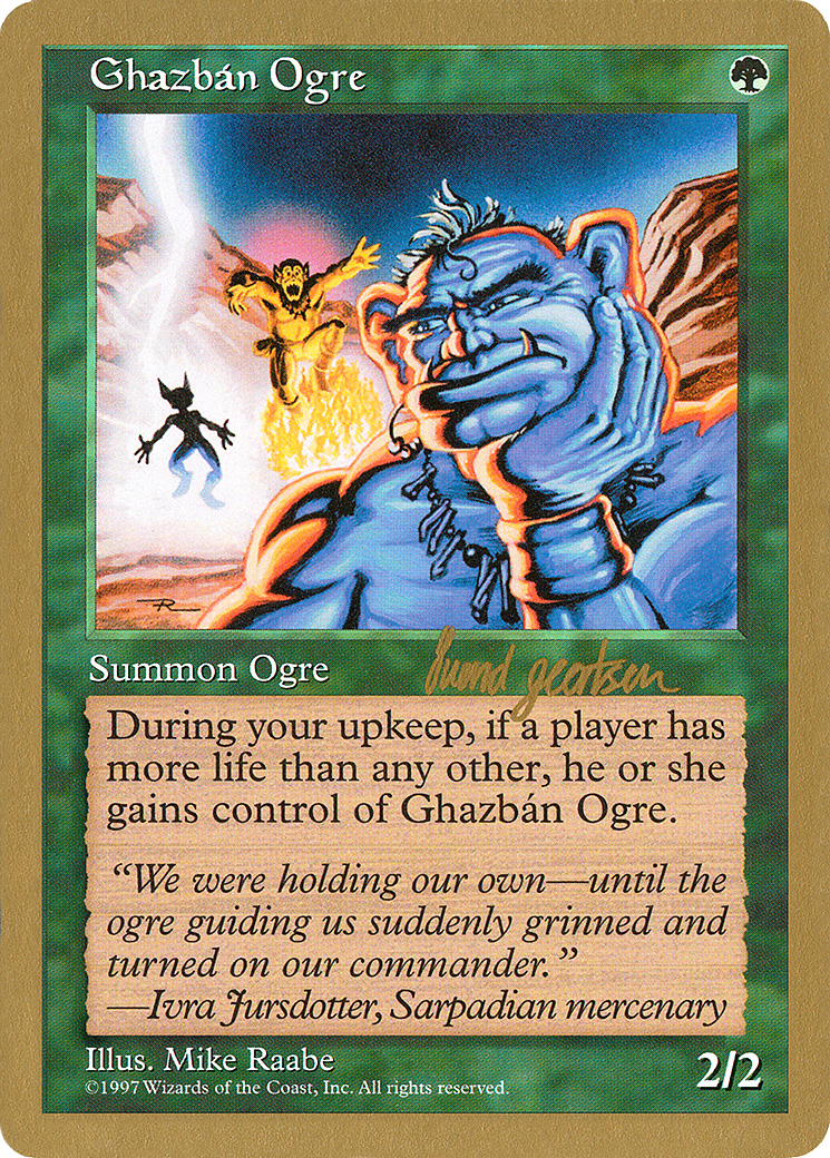 Image of Ghazban Ogre - 1997 Svend Geertsen (5ED) (WCD-) - World Championship Decks 1997