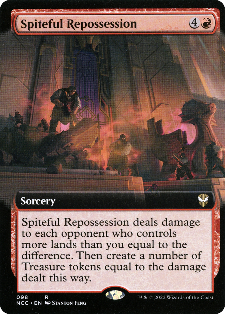 Image of Spiteful Repossession (Extended Art) (NCC-098) - New Capenna Commander: (Extended Art) Foil