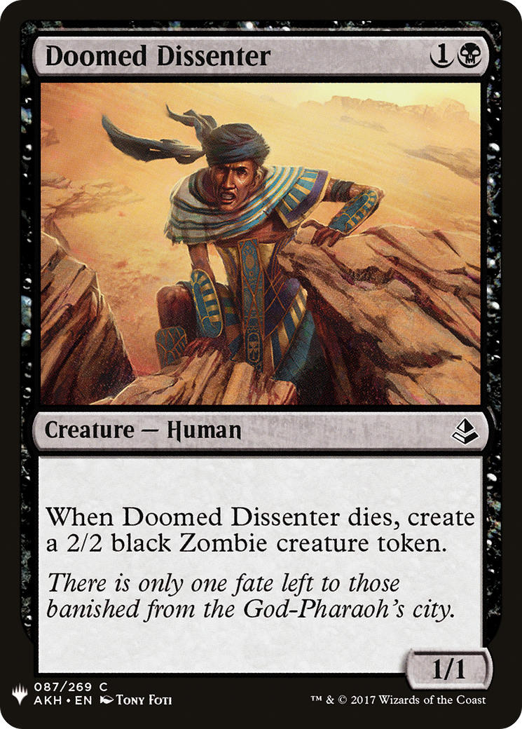 Image of Doomed Dissenter (LIST-087) - The List