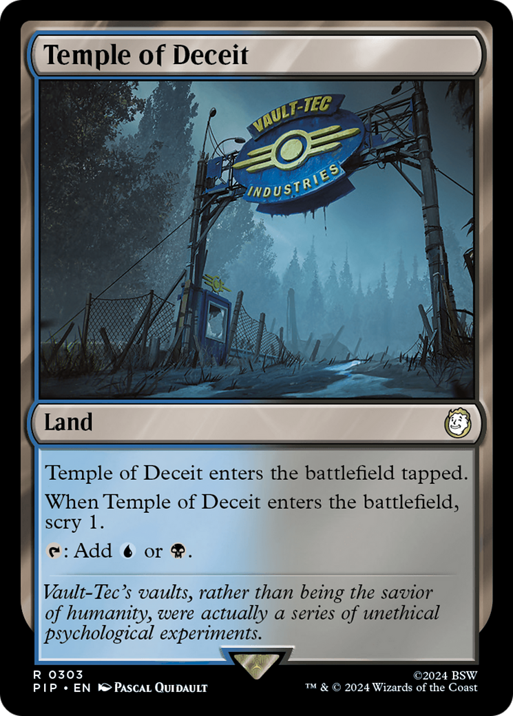 Image of Temple of Deceit (PIP-303) - Fallout Foil