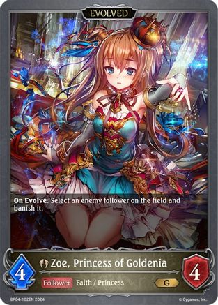Image of Zoe, Princess of Goldenia (Evolved) (BP04-102EN) - BP04 Cosmic Mythos