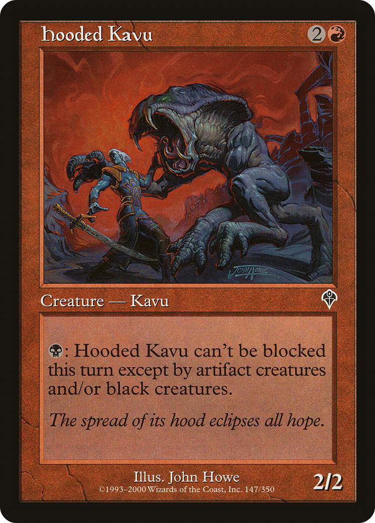 Image of Hooded Kavu (INV-147) - Invasion Foil