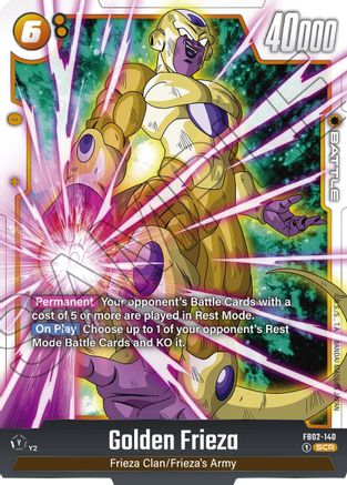 Image of Golden Frieza (FB02-140) - Blazing Aura Holofoil