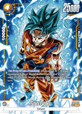 Image of Son Goku - FB02-119 (Alternate Art) (FB02-119) - Blazing Aura Holofoil