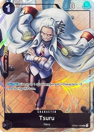 Image of Tsuru (Premium Card Collection -Best Selection Vol. 1-) (OP02-106) - One Piece Promotion Cards Foil