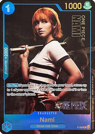Image of Nami (Premium Card Collection -Live Action Edition-) (P-053) - One Piece Promotion Cards Foil