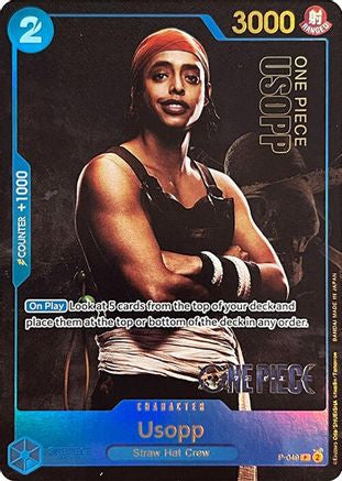 Image of Usopp (Premium Card Collection -Live Action Edition-) (P-049) - One Piece Promotion Cards Foil