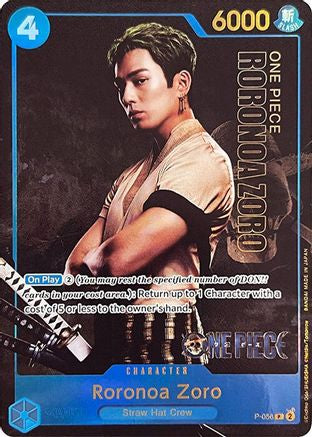 Image of Roronoa Zoro (Premium Card Collection -Live Action Edition-) (P-056) - One Piece Promotion Cards Foil
