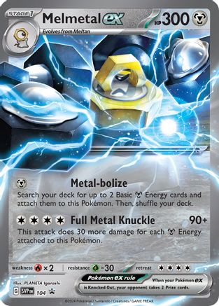 Image of Melmetal ex 104  - Holofoil SV Scarlet & Violet Promo Cards - Promo